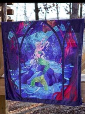 NEW LitJoy Crate HP Mermaid Mermaid Tapestry Blanket